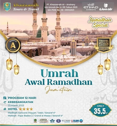 Harga  Umroh Hotel Bintang 5 Ramadhan 2023